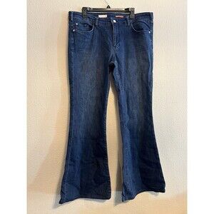 Pilcro | Women’s SZ 32 | Inseam 31.5” | STET Flare | Dark Wash Mid Rise